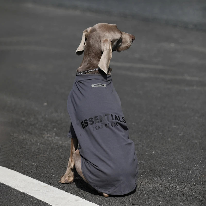 Large Dog Summer Thin Fashion Brand Anti Hair Pet Clothing